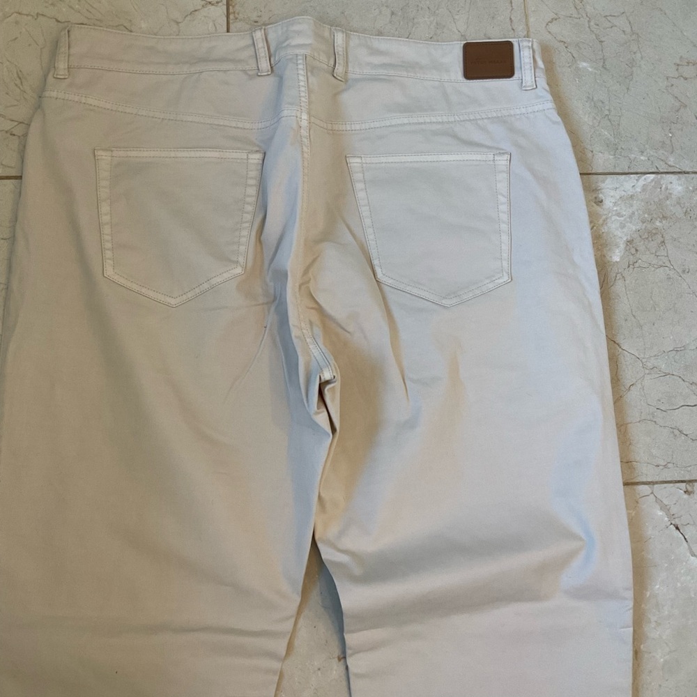 Peter Millar Five-Pocket Pant, Chinos, Cream, Men’s Size 38 x 34 - Picture 8 of 12